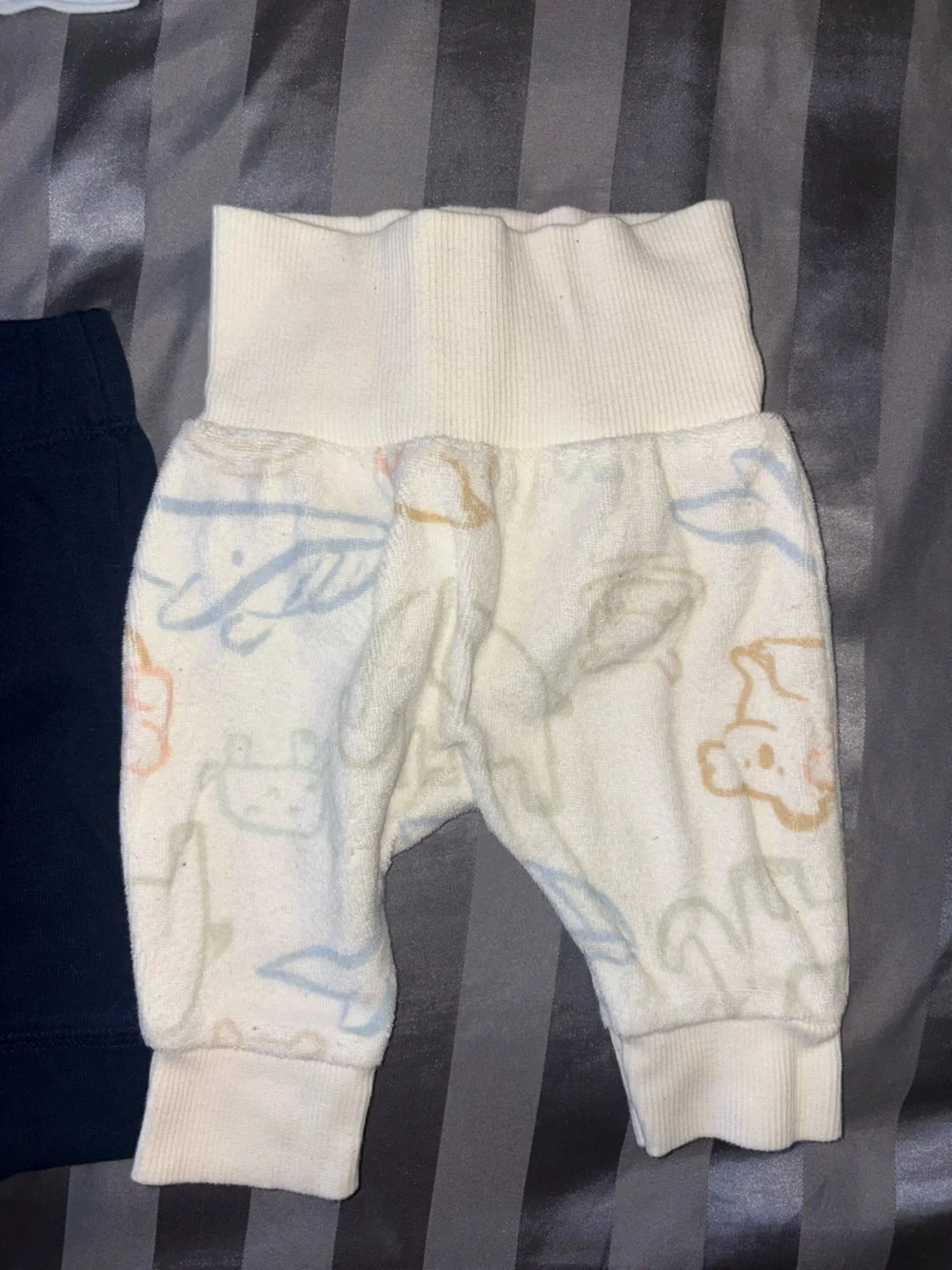 Carter's Navy, Gray, Black & White Toddler Joggers and Onesies Bundle